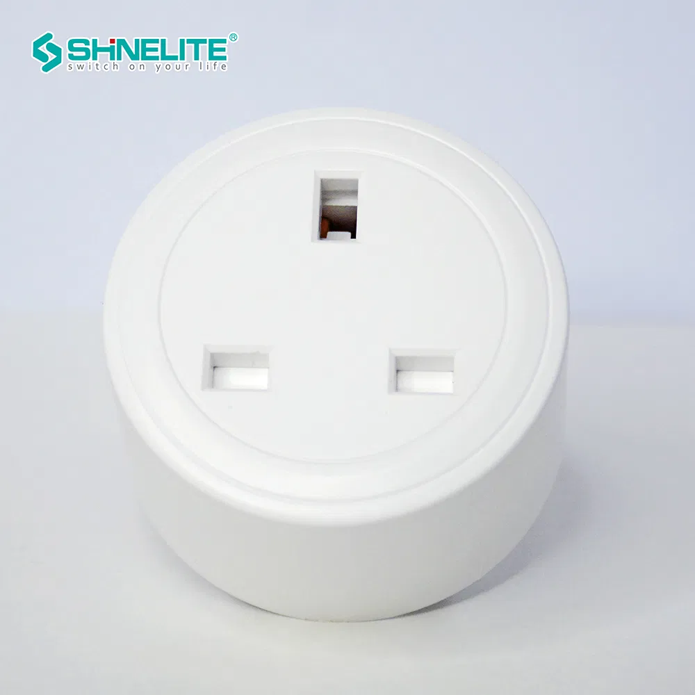 Plugue de Potência Inteligente WiFi de Plástico com Segurança Tipo UK