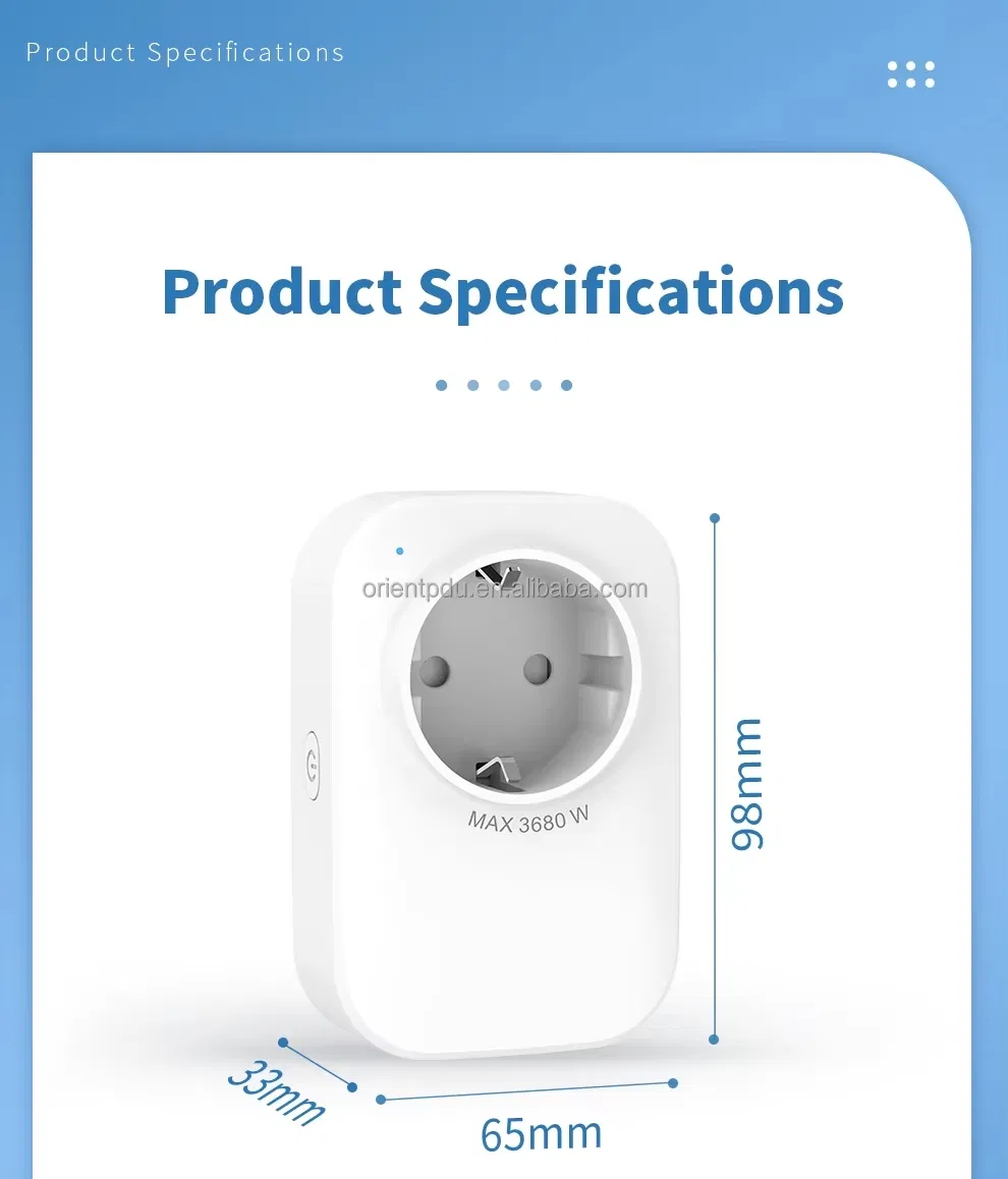Ea6 EU Tuya Casa WiFi Tomada Inteligente Logotipo Personalizado Marca Soquete de Parede