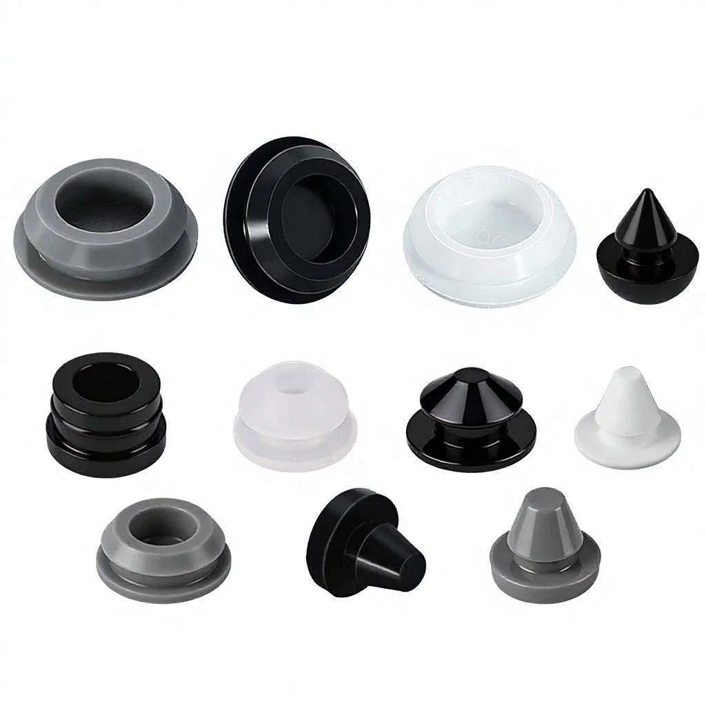 Plugues de Silicone de Grau Industrial, Tampas de Vedação Resistentes a Óleo para Máquinas e Painéis de Controle
