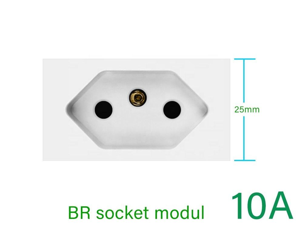 Painel de Vidro Interruptor DIY Personalizado Combination10A/20A Tomada de Energia Porta USB Padrão Brasileiro Soquete de Parede