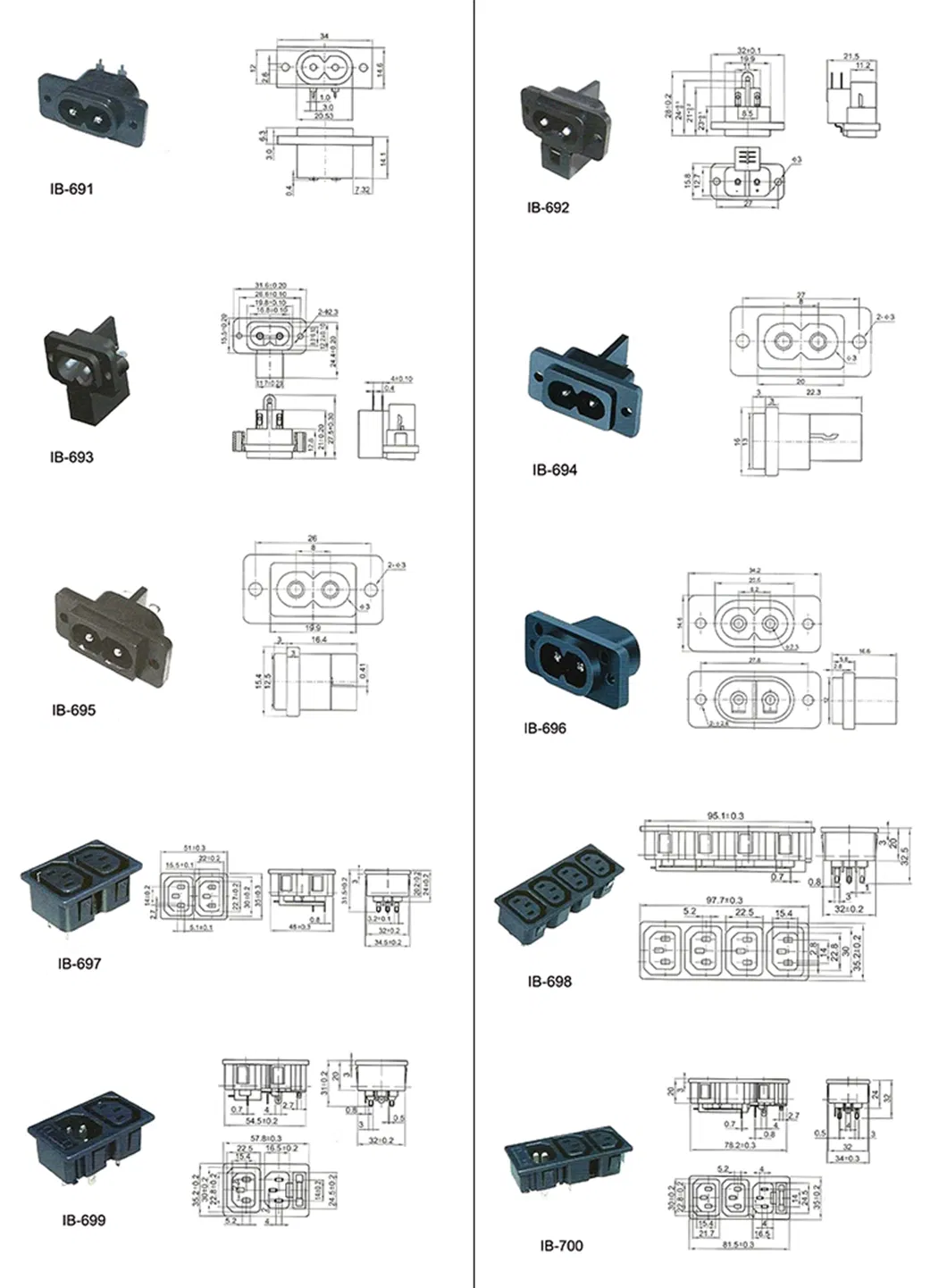 10A 250V Conector de Energia Fêmea Macho Preto IEC C13 C14 Plugue 3 Soquete AC C13 Conector Macho