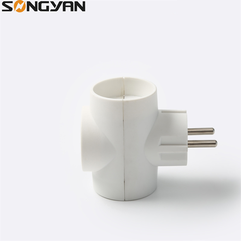 Adaptadores de tomada de potência em forma de T padrão europeu multi conversão