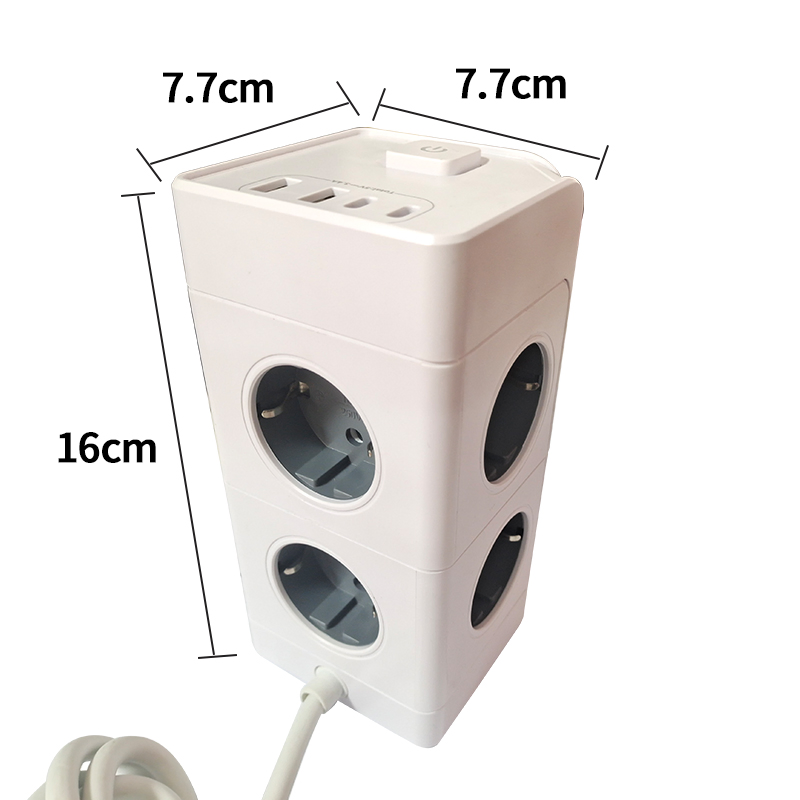 Carregamento Rápido Boa qualidade Alta Potência 3680W Régua de Energia Personalizada