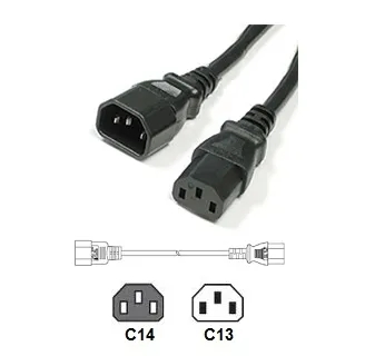 Fábrica de Guangzhou Tempo de Entrega Rápido 10A 250V IEC C13 C14 Cabo de Alimentação