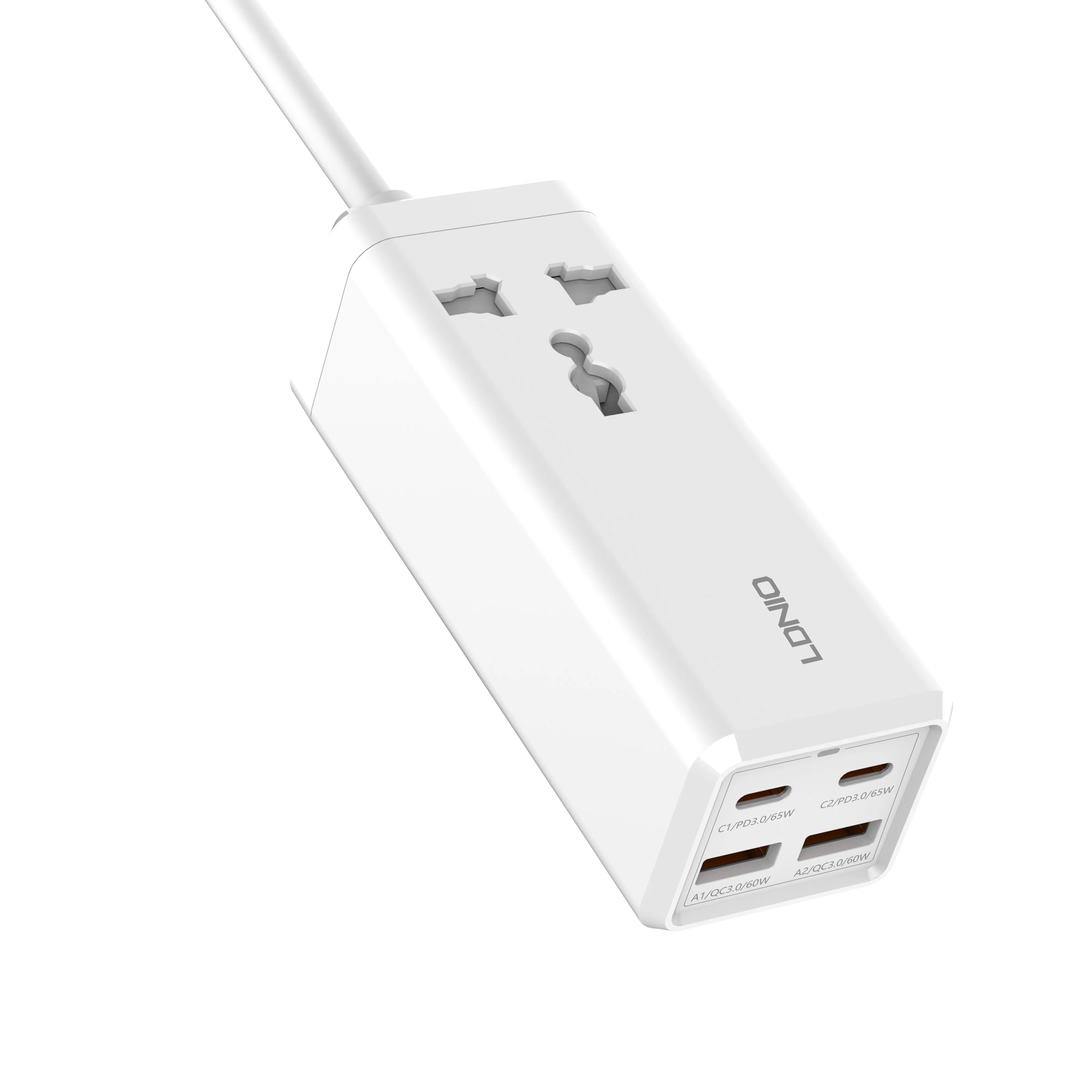 Ldnio Sc1418 Agente de Atacado OEM ODM Fita de Energia de Mesa de Alta Potência com 2 USB-C e 2 USB-a Fita de Energia