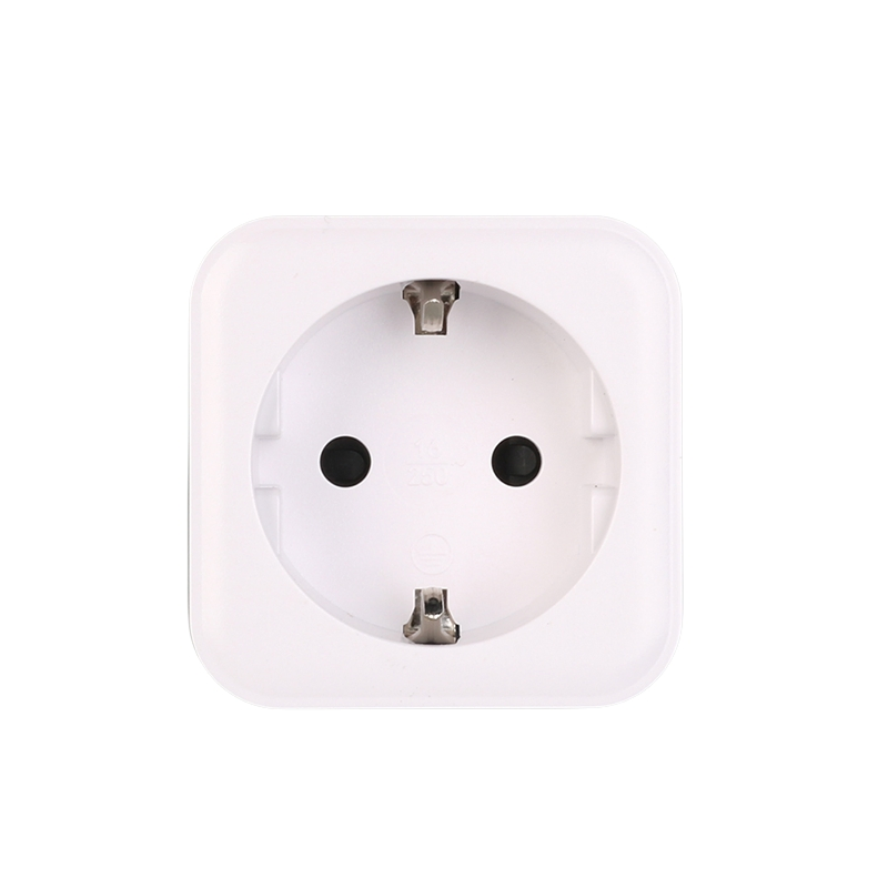 Tomada inteligente WiFi Tuya para controle remoto com plugue EU para automação residencial