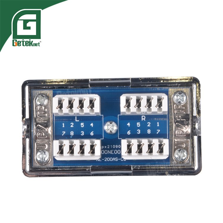 Caixa de Conexão Blindada de Rede FTP/UTP Cat5e Caixa de Distribuição de Conexão RJ45 Caixa Cat. 5e FTP Totalmente Blindada com PCB Interno