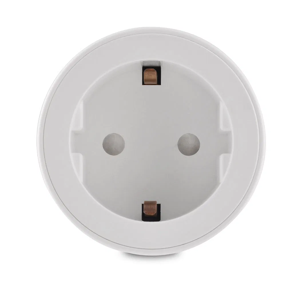 Tipo da UE 16A Tomada Inteligente WiFi Tuya com Controle de Voz Monitor de Potência Consumo de Energia