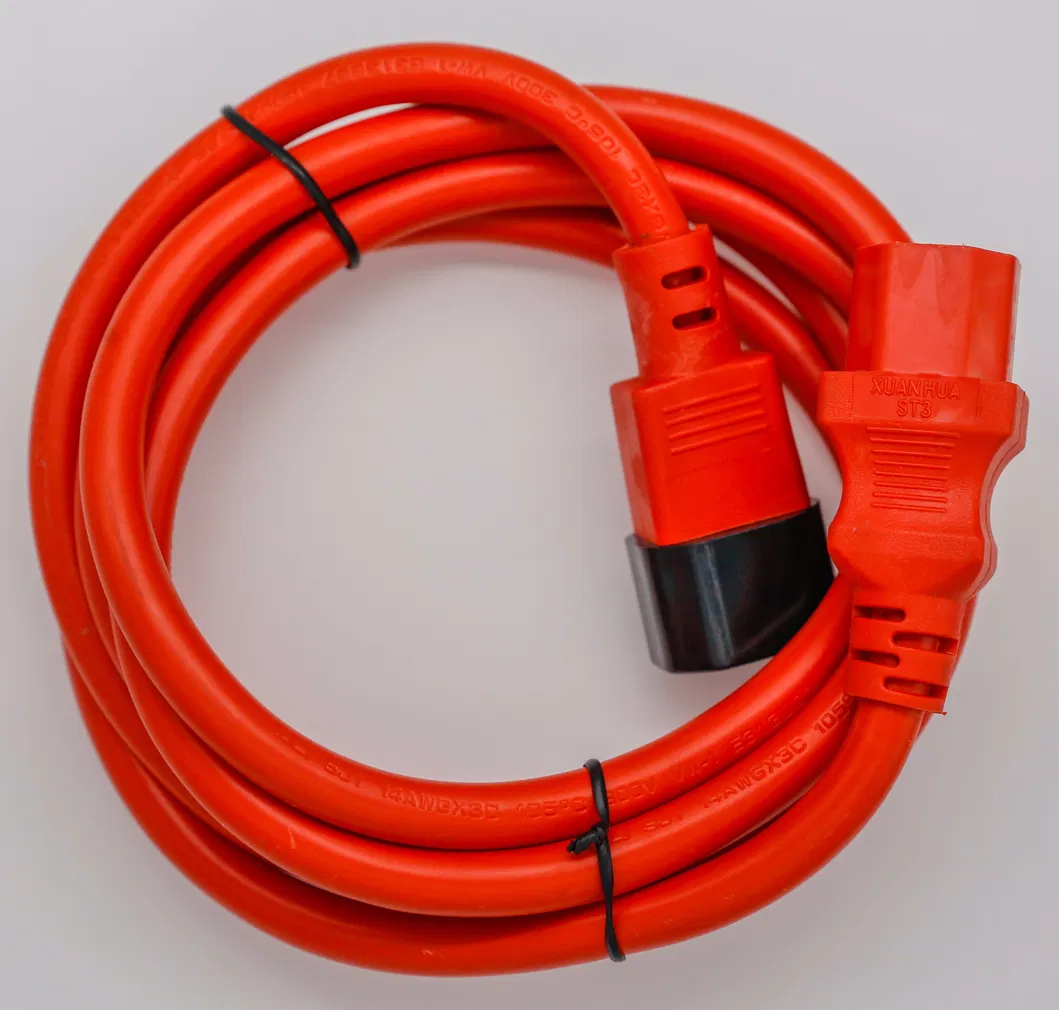 220V Aprovação VDE 3 Pinos IEC C19 C20 para C13 C14 Conector