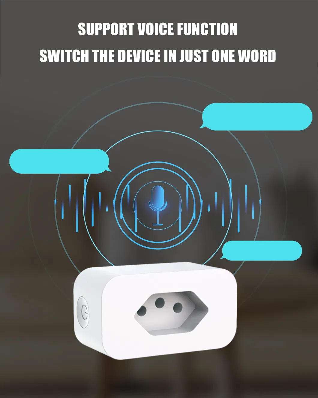 Tomada Inteligente Tuya Compatível com Alexa