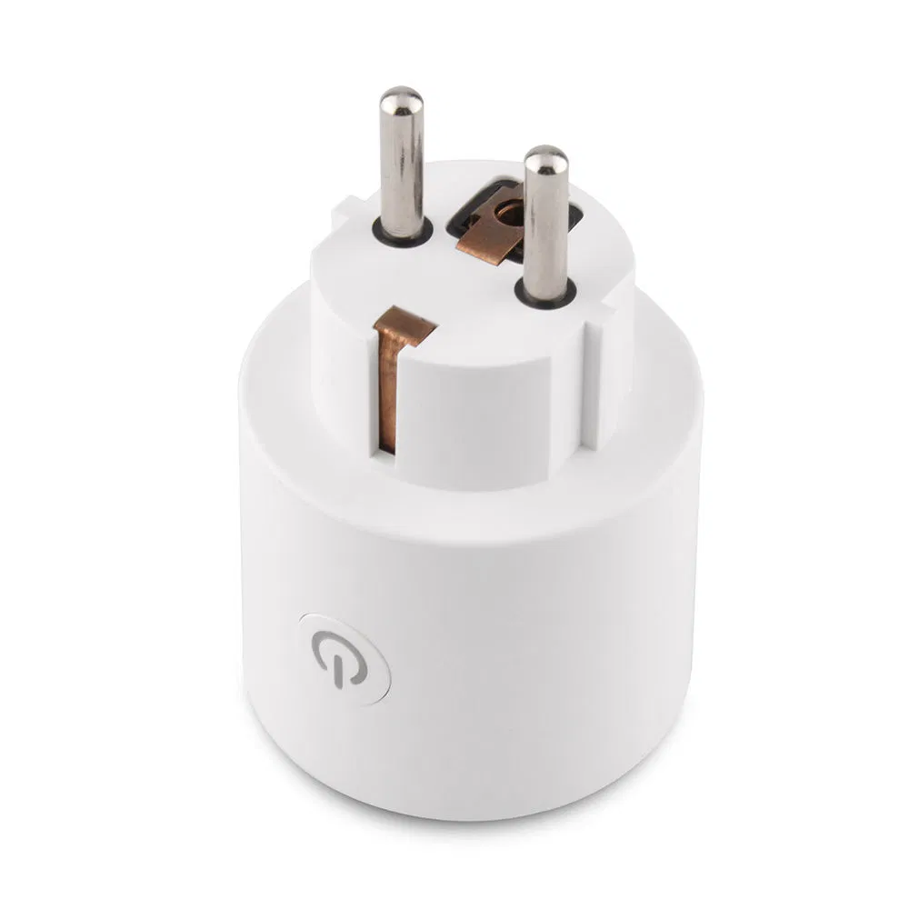 Tipo da UE 16A Tomada Inteligente WiFi Tuya com Controle de Voz Monitor de Potência Consumo de Energia