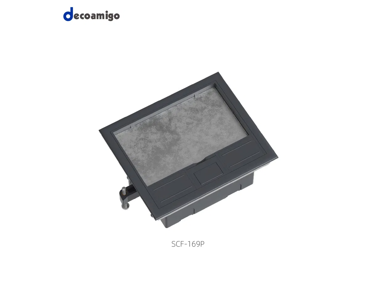 Kit de Soquete Recessado Decoamigo, Tomada de Piso, Caixa de Tomada de Piso