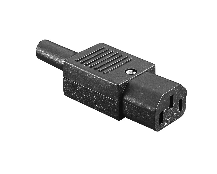 Conector Fêmea Reto Reversível de Alta Qualidade IEC320 C13 Substituir Px0587