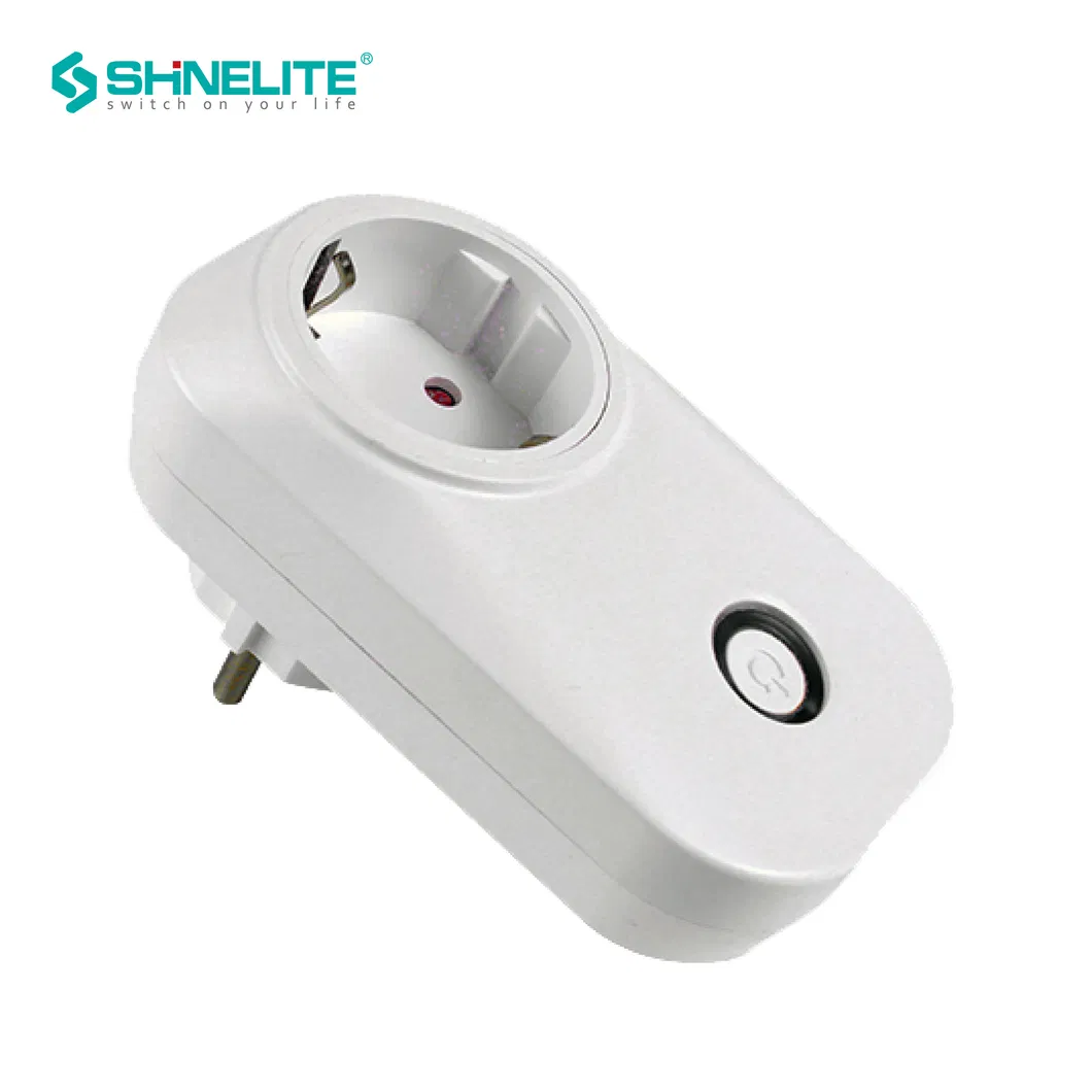 Plugue Inteligente WiFi Tipo EU de Parede AC 110-240V