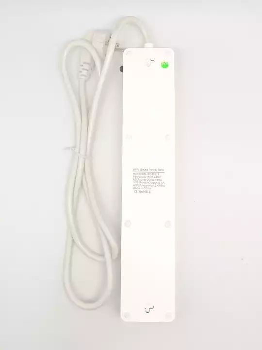Plug de Luz LED WiFi Inteligente Abuk, Faixa de Potência WiFi para Casa Inteligente com 4 Tomadas AC e 2 Portas USB