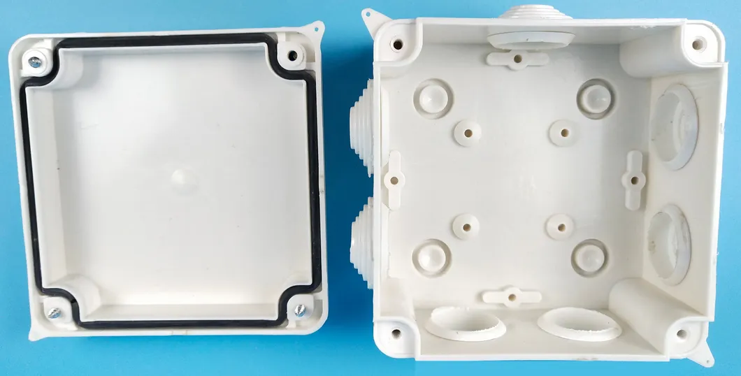 IP65 Caixa de Junção com Flange Montagem Superficial Caixa Elétrica Plástica