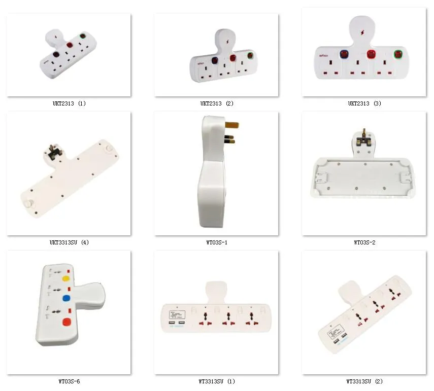 10A Adaptador de Viagem Universal com Múltiplas Tomadas e Plugues