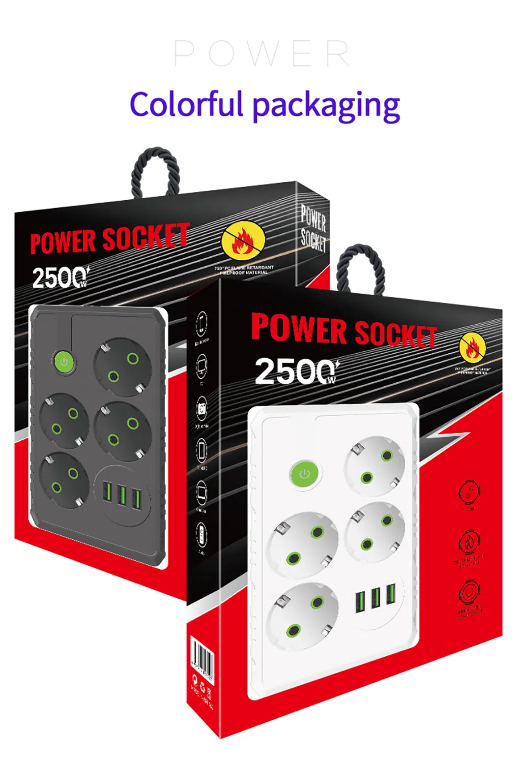 230V 2m Protetor de Fio Filtro de Linha de Alta Potência