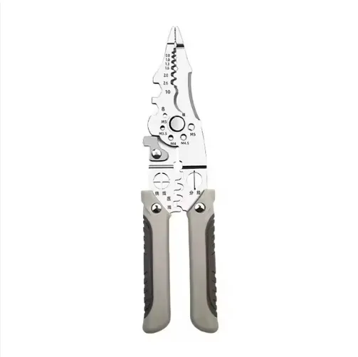 Vendas Diretas de Fábrica de Aço Níquel Cromo de Grau Industrial com Cabo de Plástico de Pegada Macia e Acabamento Brilhante, 217mm Prata Multifuncional