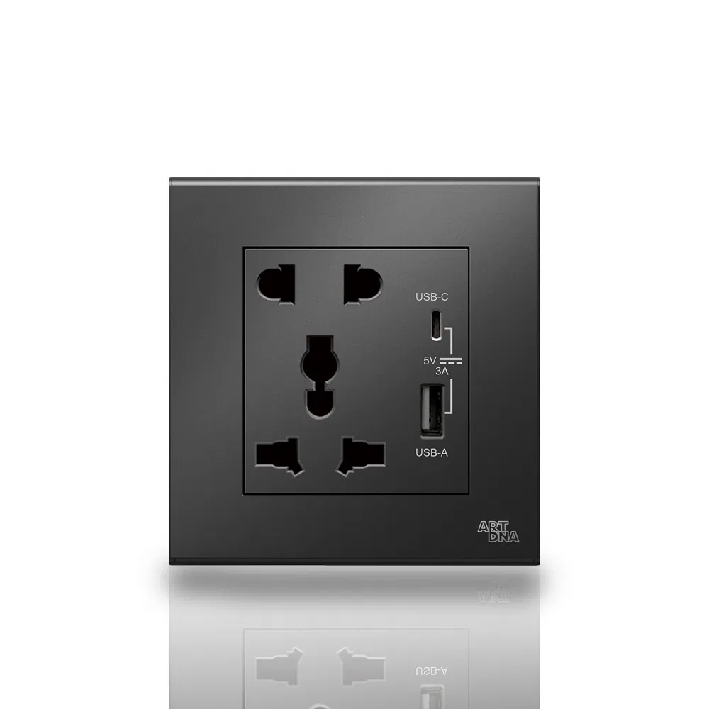 Tomadas Elétricas Inteligentes com Portas de Carregamento USB Duplas