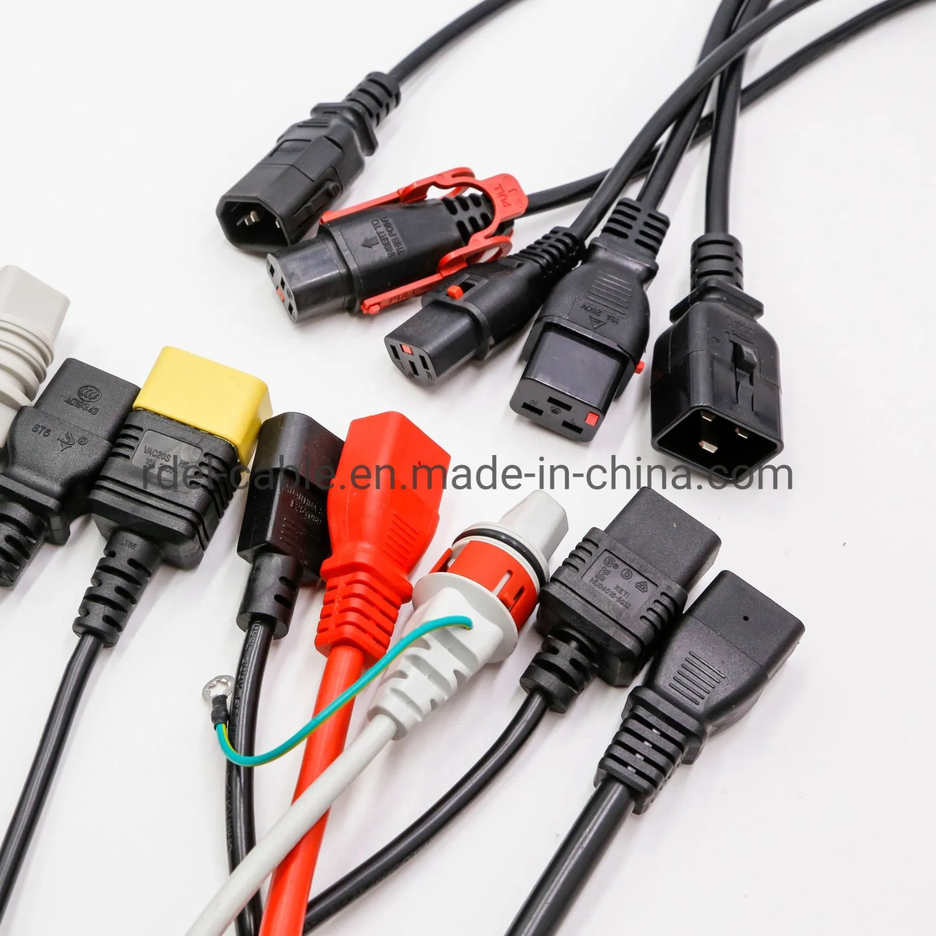 Conector IEC Reprogramável com Fechadura C13 C14 C15 C19 C20 C21