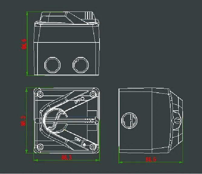 Detalhe Técnico de Dimensões