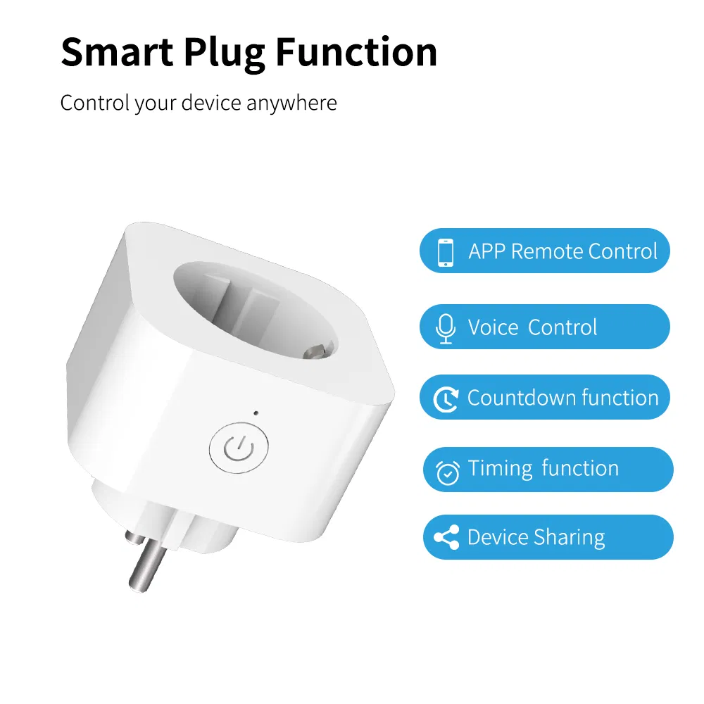 Tomada de Parede Remota Minco Home Monitoramento de Energia Programação de Temporização Saída WiFi Tuya Plugue Inteligente
