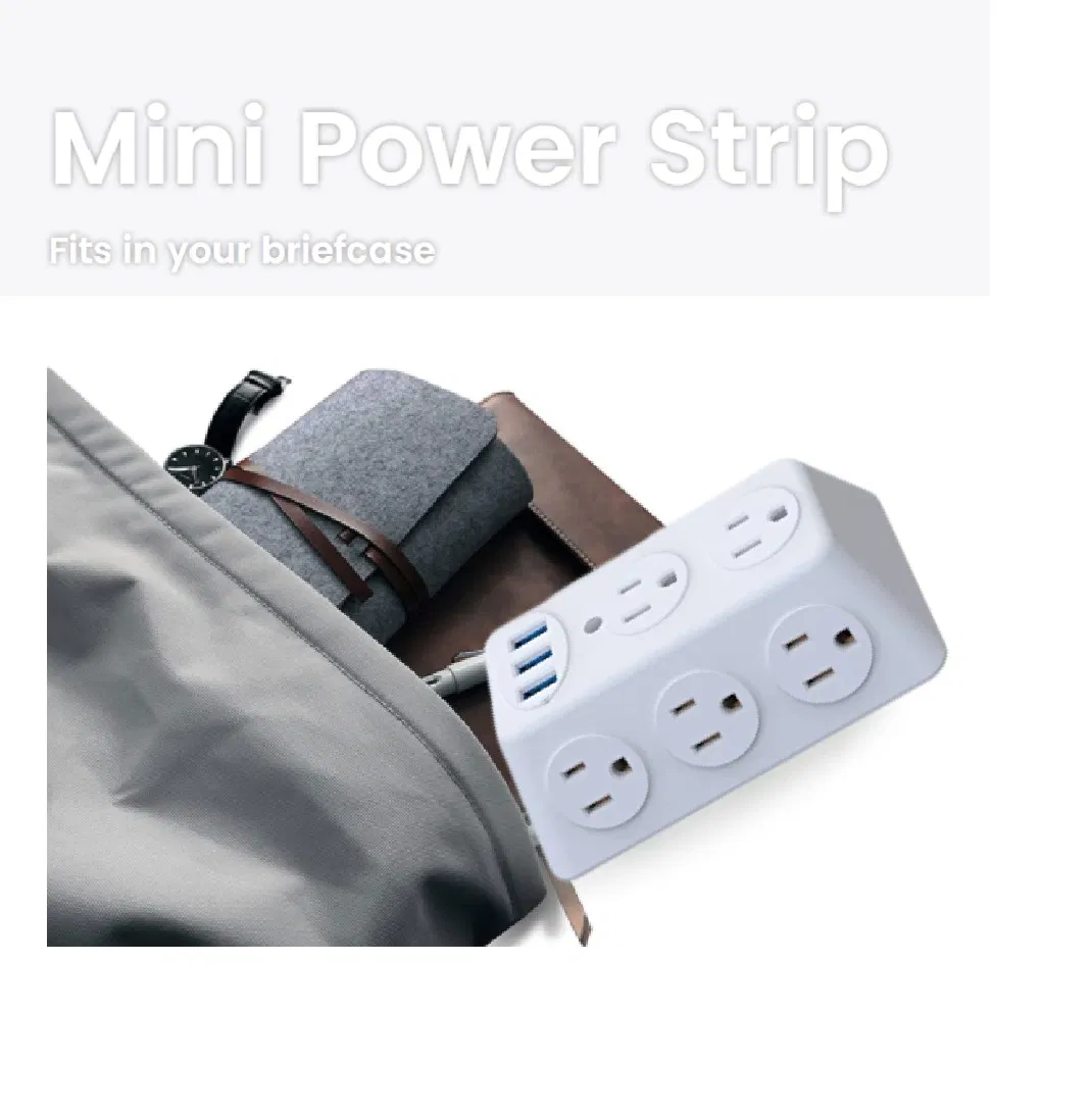 12 em uma régua de energia USB com proteção contra surtos