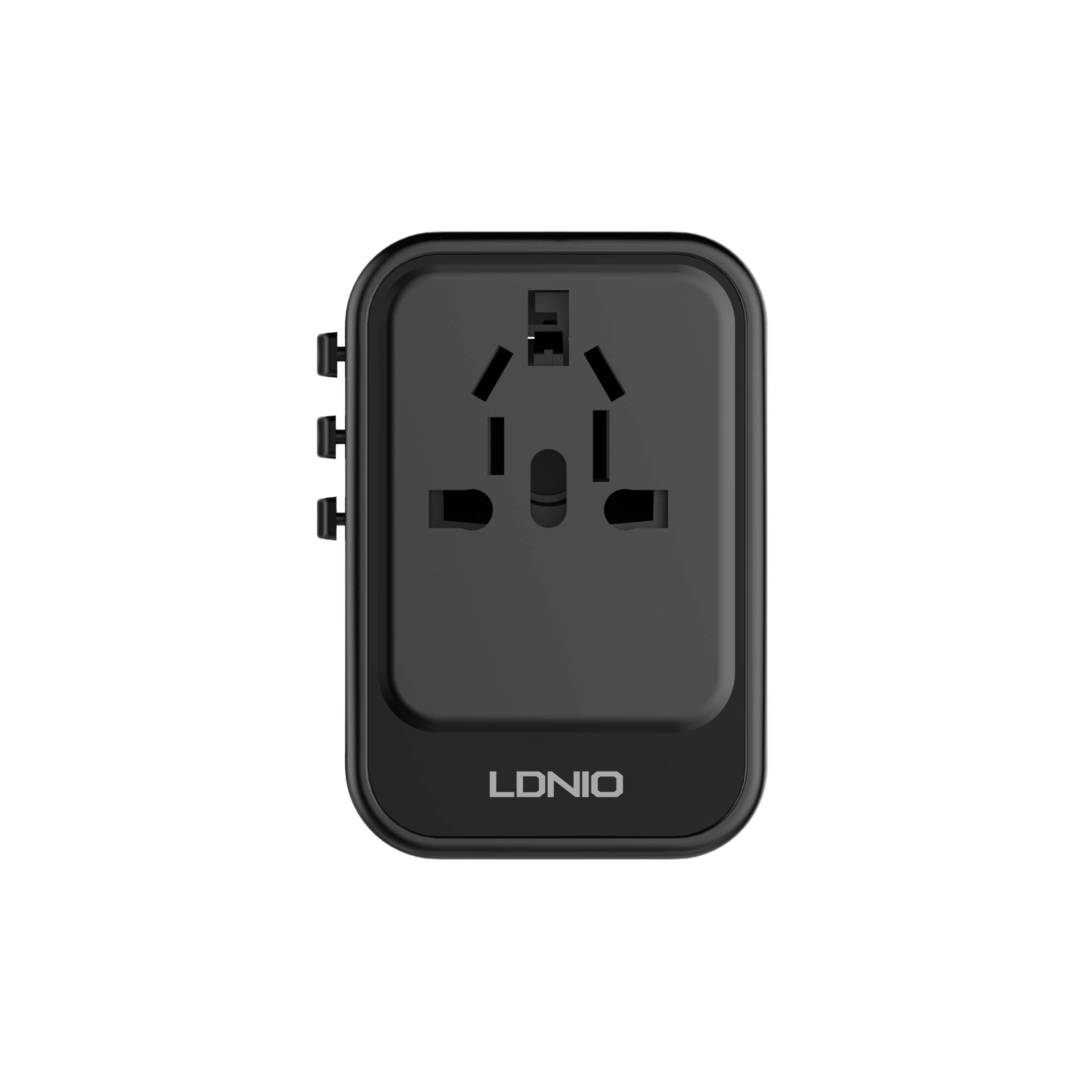 Ldnio Z8 Adaptador Universal GaN 45W Conversor de Tomada Multi País com Carregamento Inteligente Us/EU/UK/Au