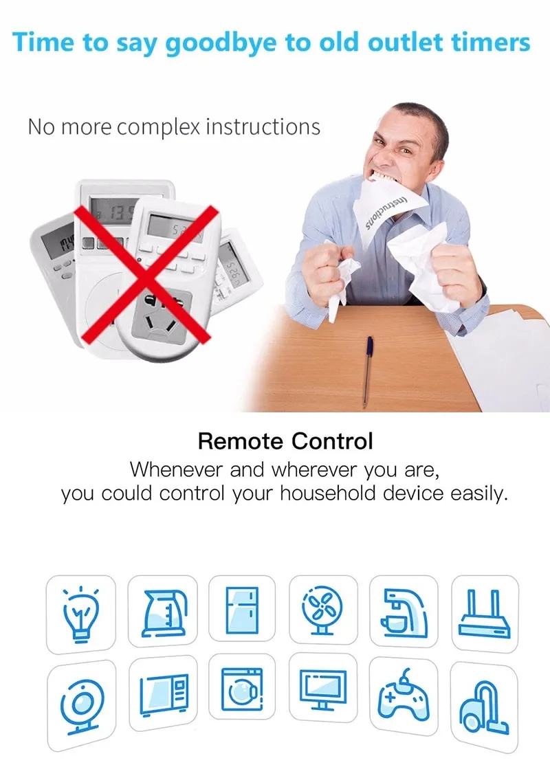 Tomada de Parede Alexa Controle Remoto WiFi