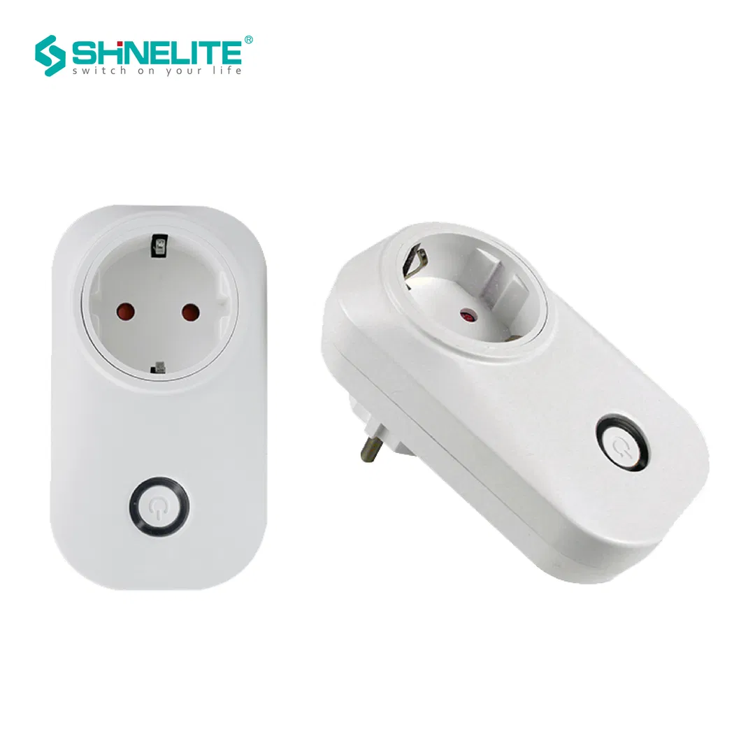 Plugue Inteligente WiFi Tipo EU de Parede AC 110-240V
