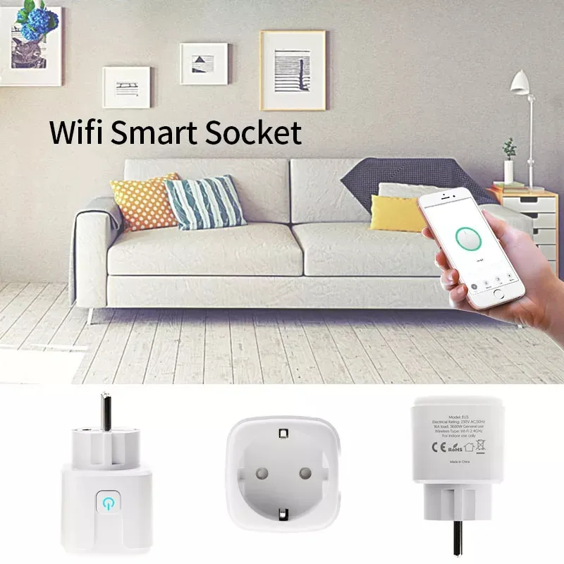 Abuk EU Tuya Plug Inteligente Funcionalidades