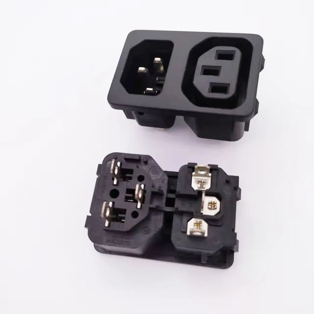 Conector de Alimentação de Painel Montado UL 10A IEC 60320 C14&C13