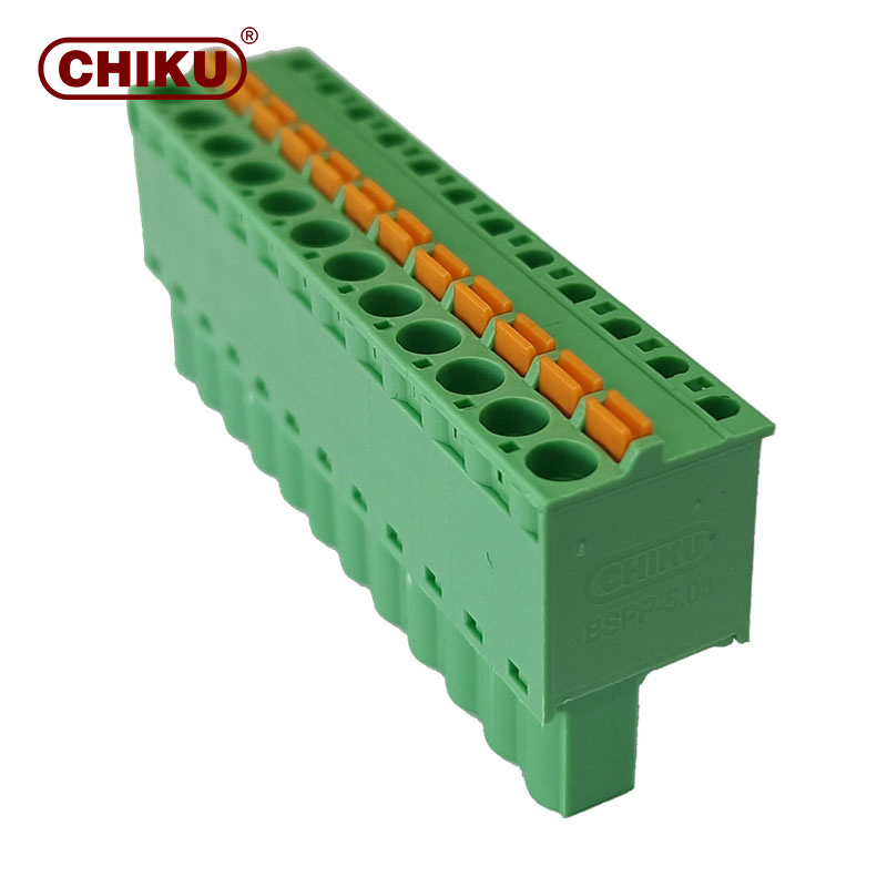 Chiku 5.08mm Conector Fêmea Bloco de Terminais PCB Série Bph Conector Plugável Reto para Controle Industrial