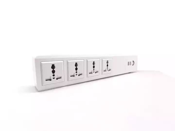 Plug de Luz LED WiFi Inteligente Abuk, Faixa de Potência WiFi para Casa Inteligente com 4 Tomadas AC e 2 Portas USB