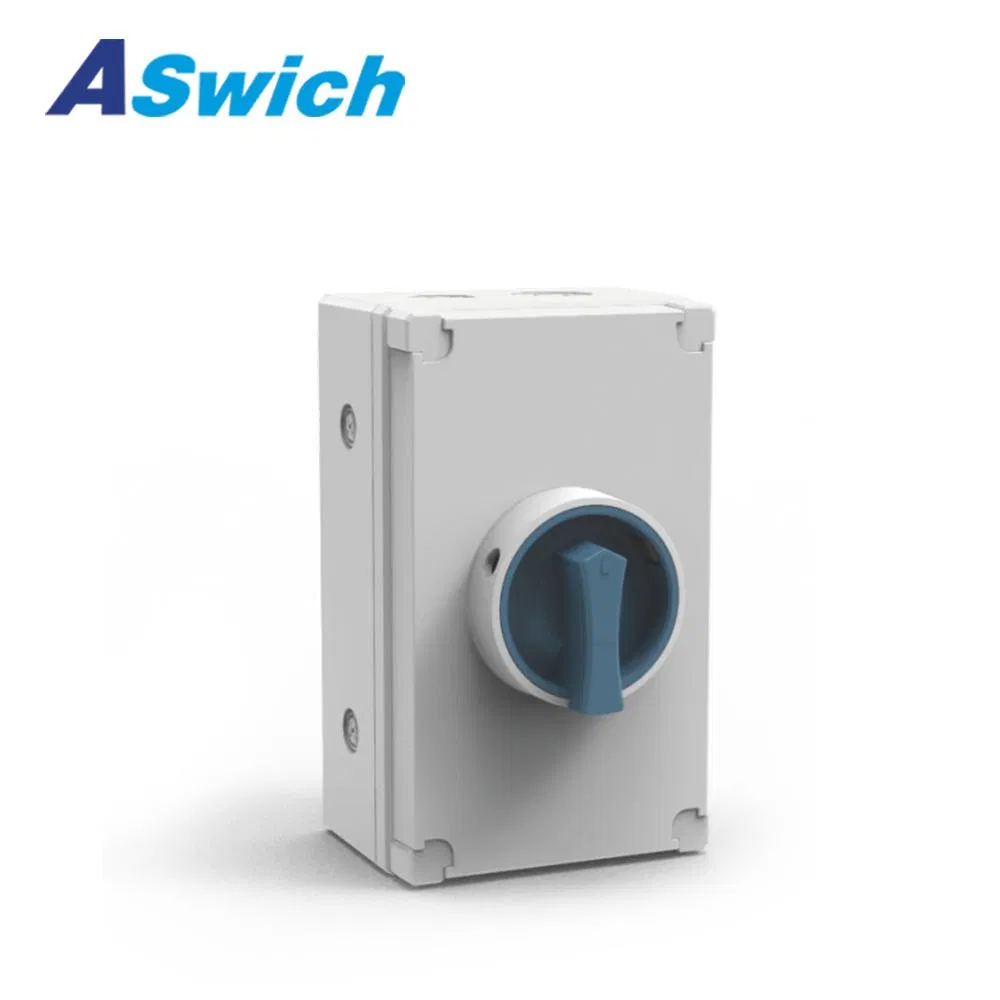 IP66 415V/690V AC 10A 16A 20A 25A 32A 40A 50A 63A 80A 100A 125A Interruptor Isolador Solar PV AC/DC à Prova d'Água e à Prova de Tempo