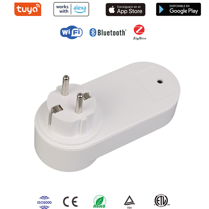 Tomada WiFi inteligente com portas USB e controle por voz