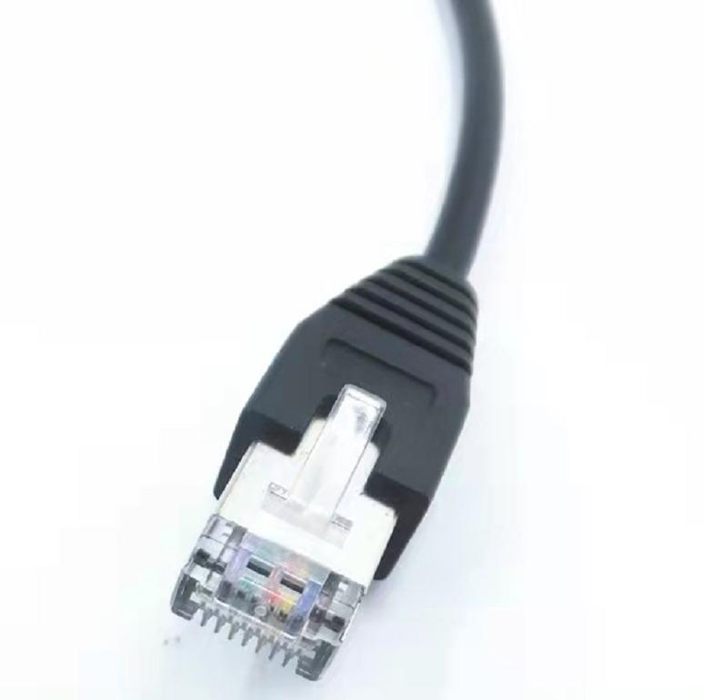 RJ45 CAT6 Cat7 Cabo de extensão retrátil com mola de bloqueio, livre de enrolamento de Ethernet