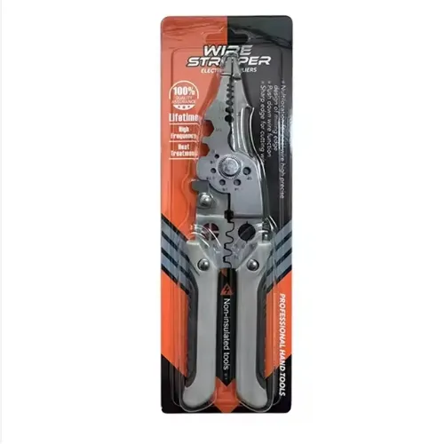 Vendas Diretas de Fábrica de Aço Níquel Cromo de Grau Industrial com Cabo de Plástico de Pegada Macia e Acabamento Brilhante, 217mm Prata Multifuncional