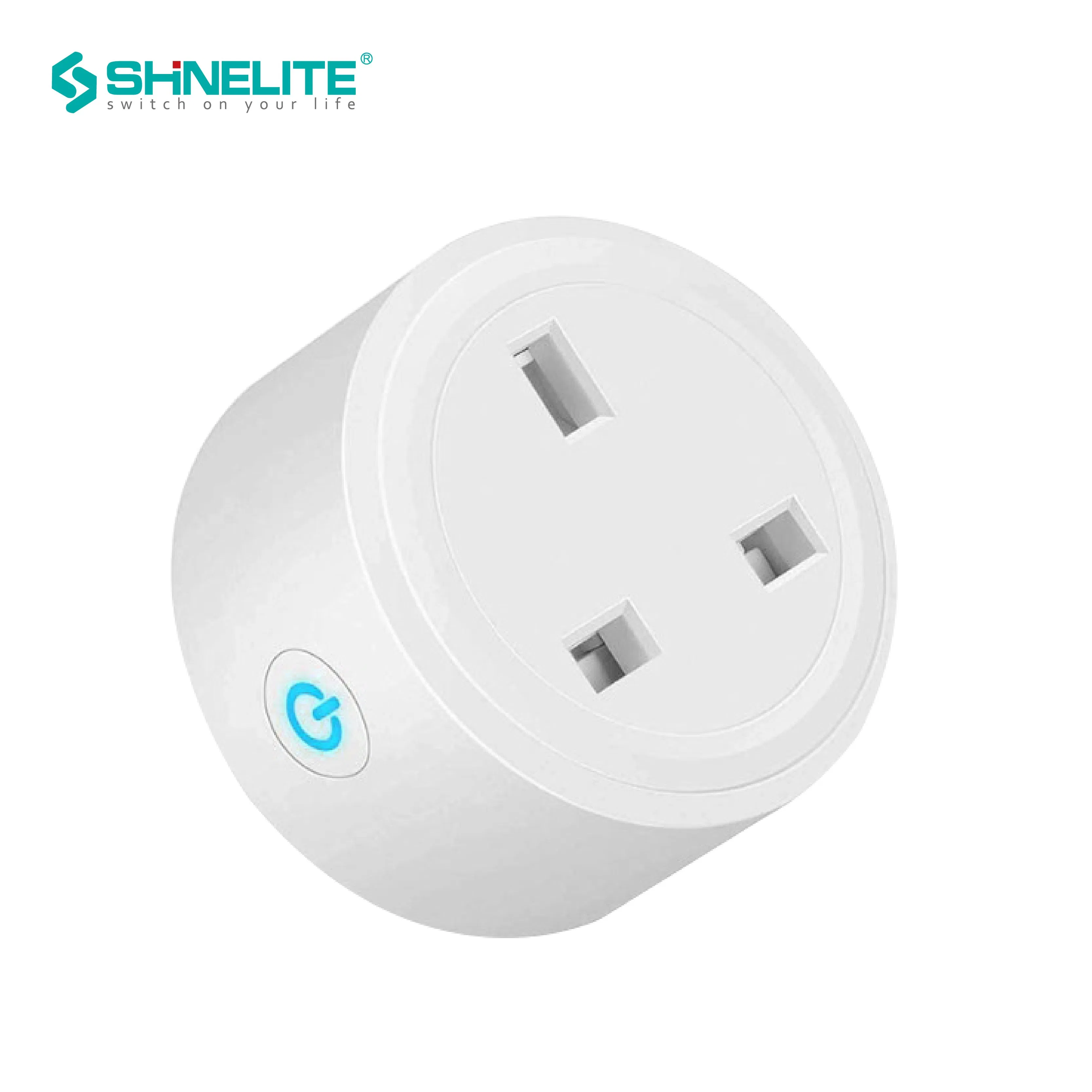 Plugue de Potência Inteligente WiFi de Plástico com Segurança Tipo UK