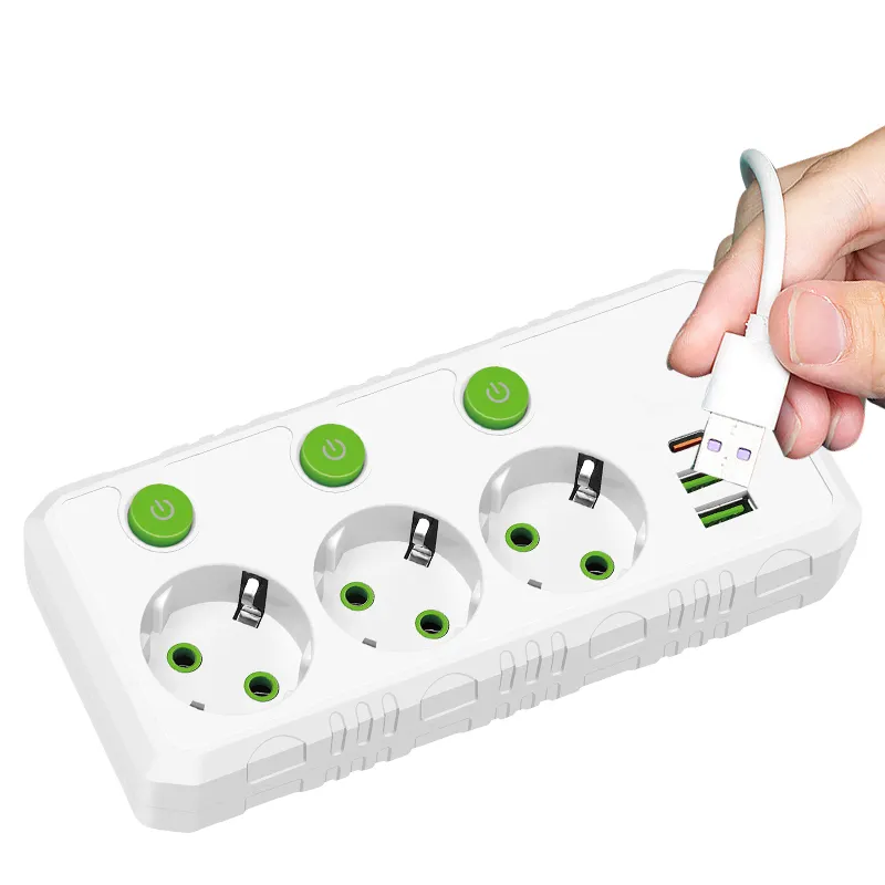 2500W Fita de Potência Alta da UE 2 M Fio Interruptor Independente de Fita de Potência