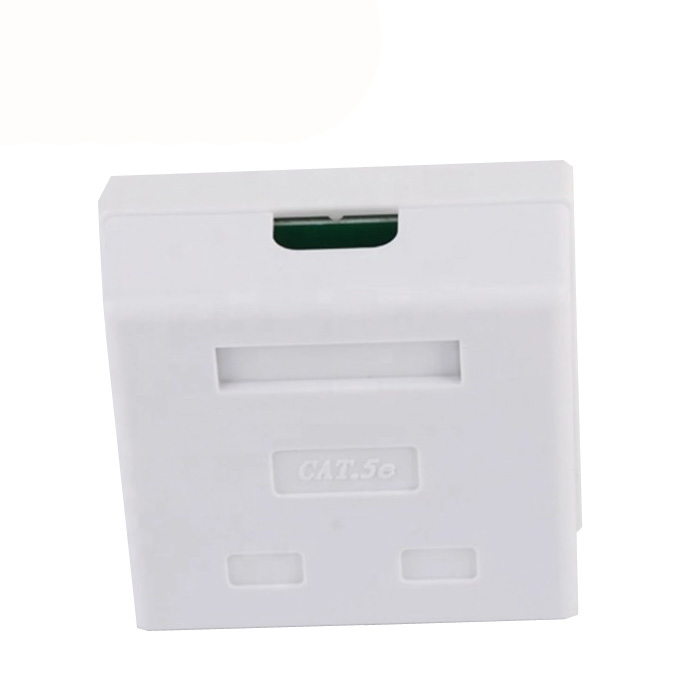 Caixa de Soquete de Junção de Rede UTP de Alta Qualidade Cat5e CAT6 RJ45 1 2 Portas para Montagem em Superfície na Parede