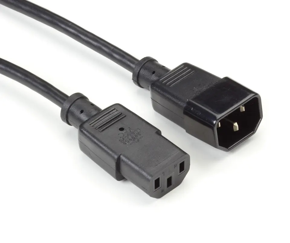 Fábrica de Guangzhou Tempo de Entrega Rápido 10A 250V IEC C13 C14 Cabo de Alimentação