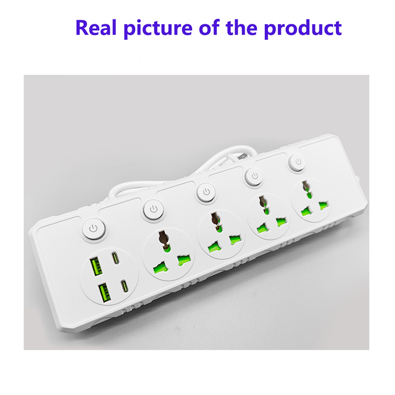 3000W Fitas de Energia Multi Plug de Alta Potência com 2 M Fio