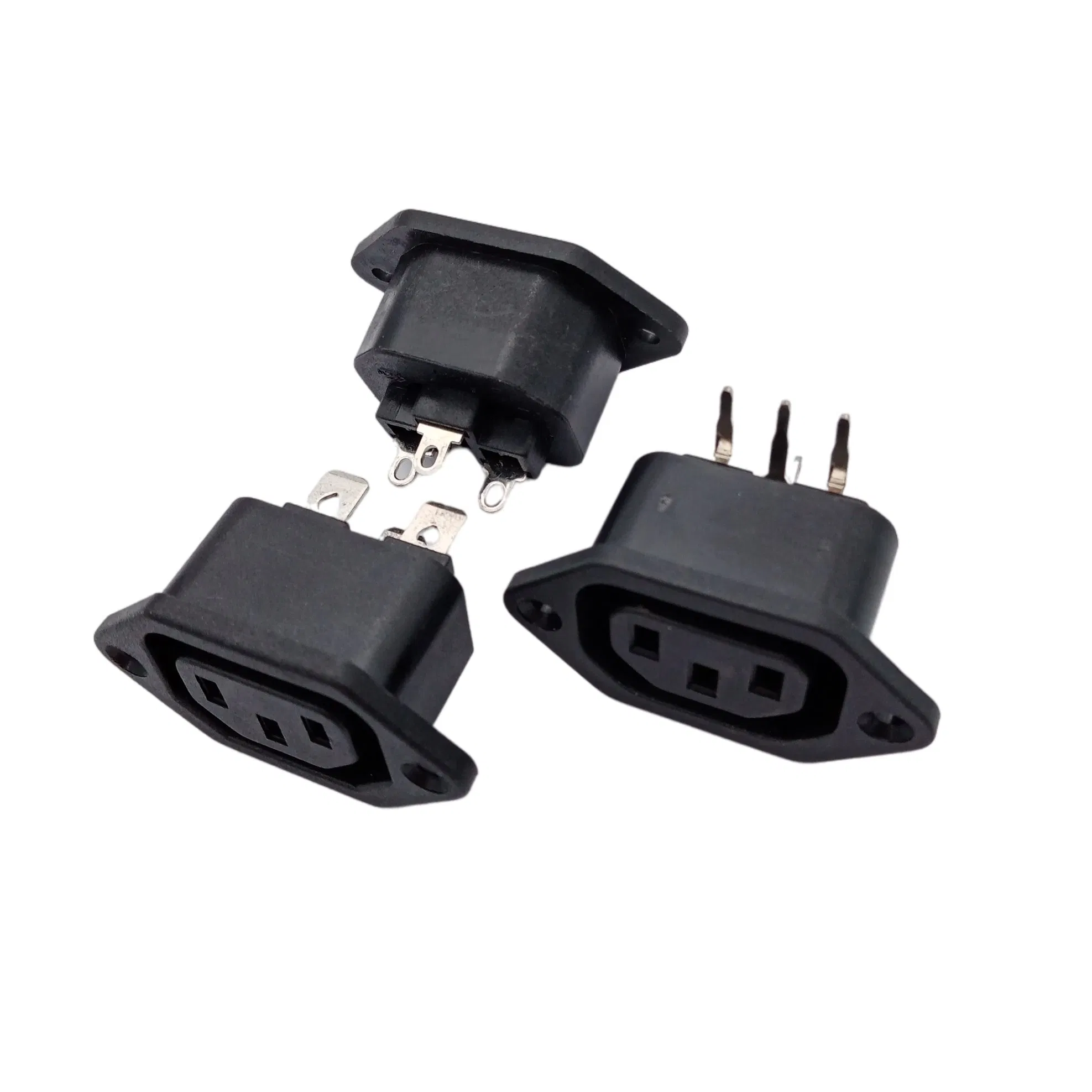 3pin 250VAC 10A IEC 60320 C13 Conector de Tomada de Energia AC IEC