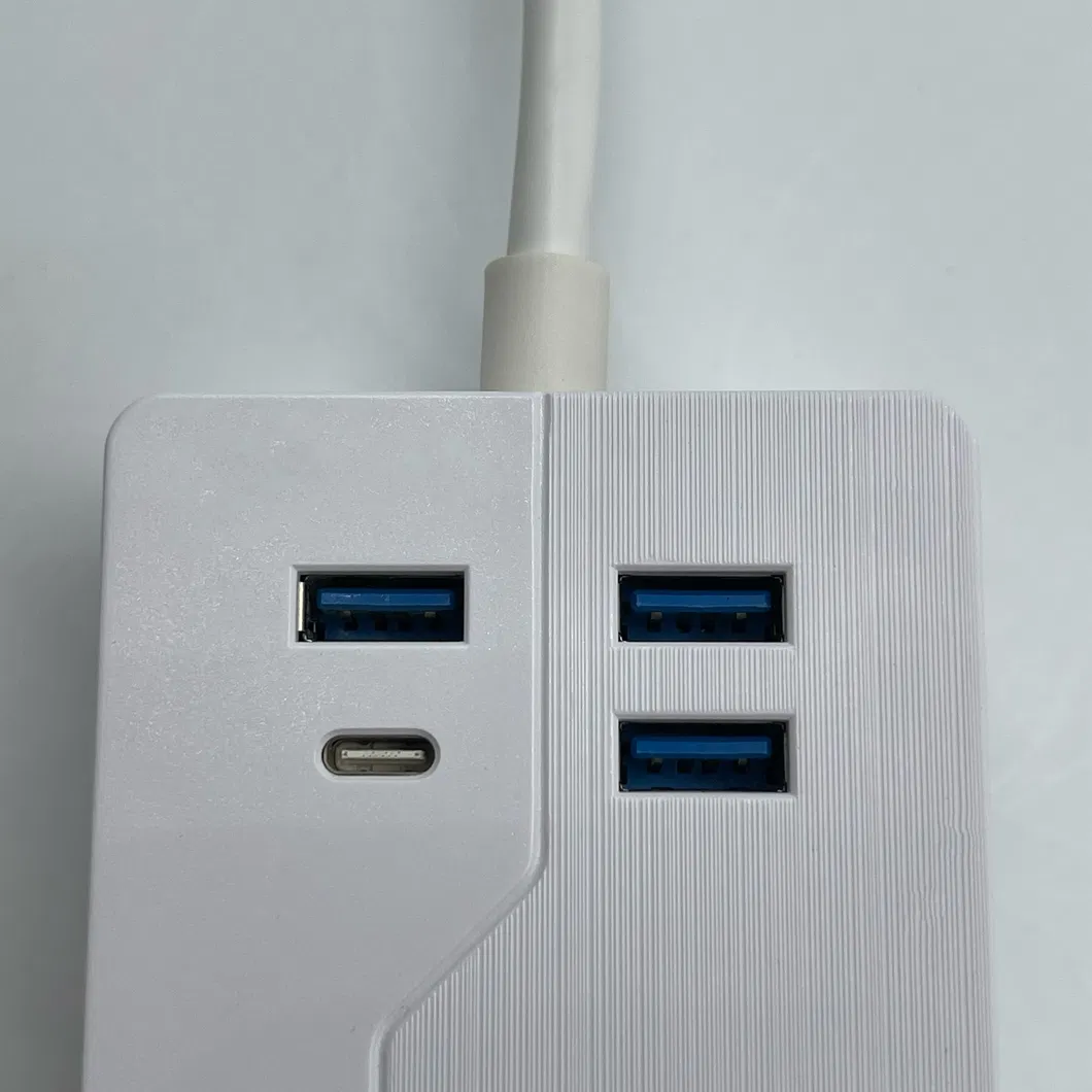 4 Protetor de Surto de Tomada BS, Extensão de Linha Única e Soquete USB