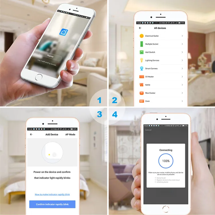 16A EU Google Home Tuya Tomada Inteligente de Parede Controle Remoto Mini WiFi Plugue Inteligente