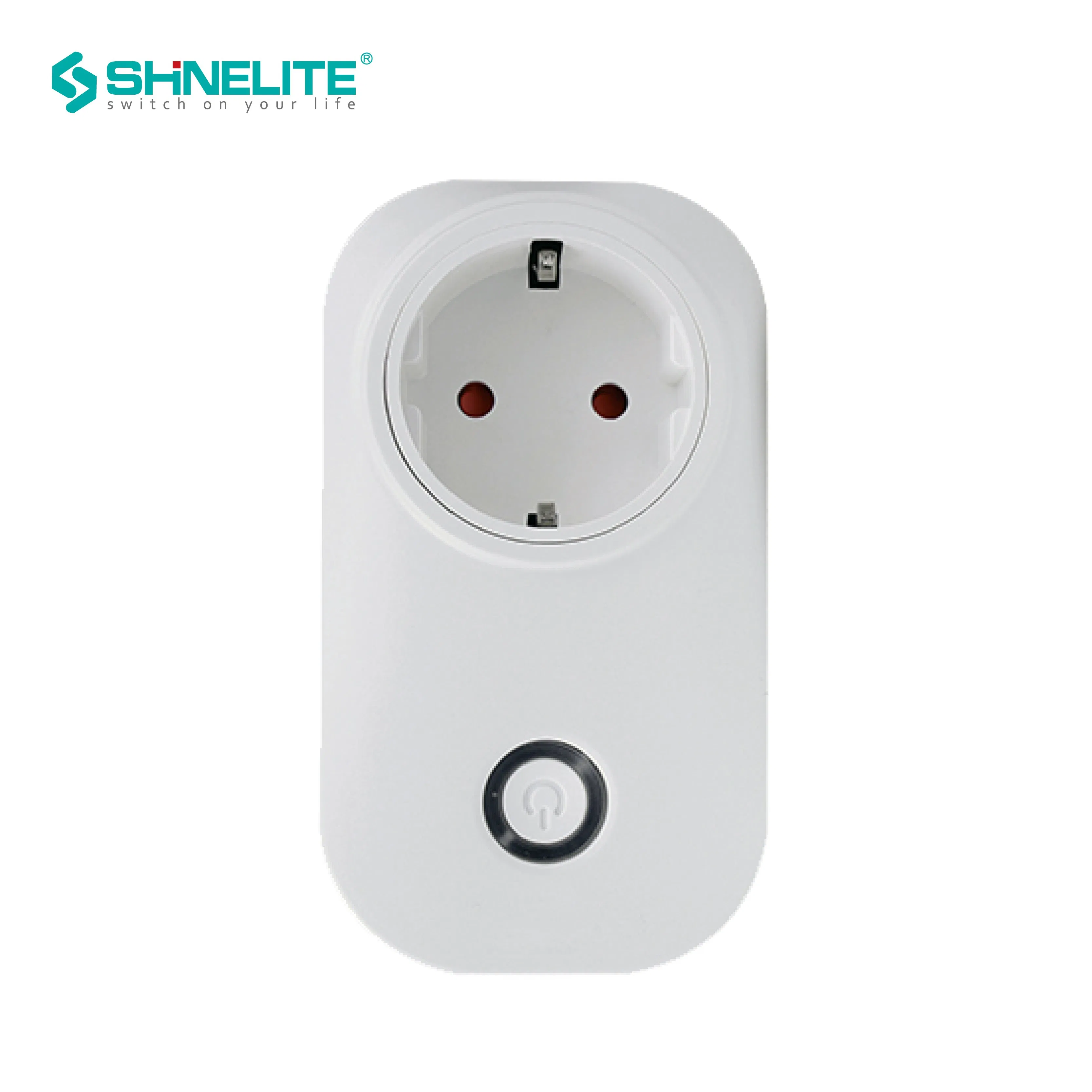 Plugue Inteligente WiFi Tipo EU de Parede AC 110-240V