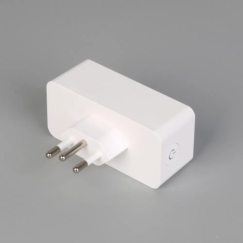 Plugue Inteligente Halolite Brasil com Controle de Medição de Energia pelo APP da Tuya ou Smart Life e Controle por Voz Google Amazon Alexa