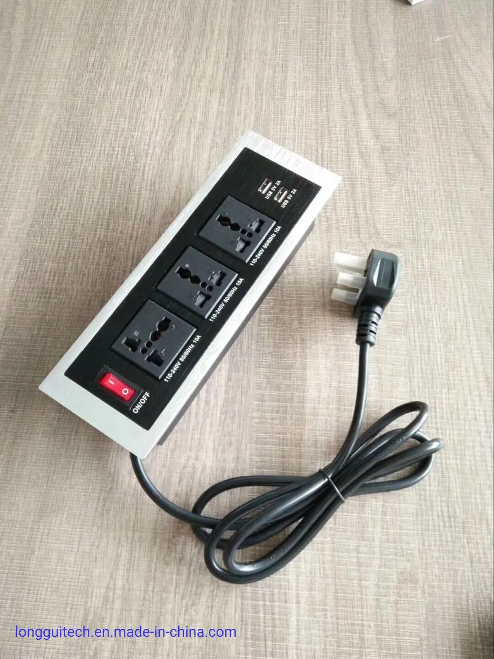 Placa de Parede com Soquete USB de Carregamento Rápido Lgt-Ws 04
